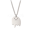 Anti-Tarnish 201 Stainless Steel Pendant Twisted Chain Necklaces for Women NJEW-U018-01P-05-1