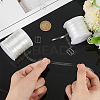 2 Rolls 2 Styles Invisible Stretchy TPU Plastic Transparent Elastic Strap FIND-BC0004-80-3