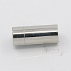Smooth 304 Stainless Steel Magnetic Clasps with Glue-in Ends STAS-K007-31-1