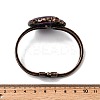 Natural Amethyst & Labradorite Bangles for Women BJEW-A043-01R-03-5