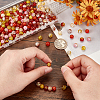 240Pcs 6 Colors Transparent Spray Painted Crackle Glass Beads Strands GLAA-PH0003-13-3