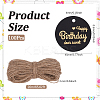 100Pcs Flat Round Gold Word Happy Birthday Dear Sweet Hanging Tags DIY-SP0003-87B-2