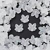Frosted Transparent Acrylic Beads X1-OACR-P029-18B-05-1
