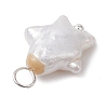 Natural Nucleated Baroque Keshi Pearl Pendants PALLOY-JF02900-02-5