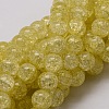 Crackle Glass Round Beads Strands CCG-E001-10mm-07-1