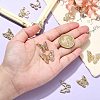 10Pcs 5 Styles Alloy with Rhinestone Pendant FIND-CJ0001-78-4