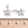 Brass with Cubic Zirconia Pendants KK-P271-38B-02P-3