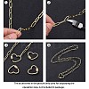 Soldered Brass Paperclip Chains CHC-D025-03G-01-8