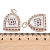 Printed Opaque Acrylic Pendants SACR-P036-01K-G-3
