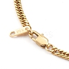 304 Stainless Steel Diamond Cut Cuban Link Chain Necklaces NJEW-JN03367-01-3