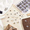 Removable Zinc Alloy Snap Button Sets TOOL-WH0059-126A-4