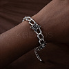 Gothic Style Alloy Link Chain Bracelets for Women WG63462-01-2