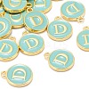 Golden Plated Alloy Enamel Charms ENAM-S118-05D-4