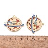 Alloy Enamel Pendants ENAM-T021-75A-G-3