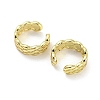 Brass Rhombus Cuff Earrings EJEW-I300-05G-2