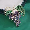 Resin Rhinestone Brooch LS-JEWB-K027-09G-1