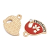 Alloy Enamel Pendants FIND-I065-03A-KGC-2
