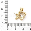Brass Micro Pave Cubic Zirconia Pendants KK-F930-16G-02-3