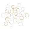 24Pcs 2 Colors Brass Linking Rings KK-TA0003-07-2