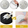 34 Sheets Silver Foil Embossed PET Picture Sticker DIY-WH0528-001-3