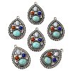 Tibetan Style Alloy Big Pendants PALLOY-TAC0044-12AS-1