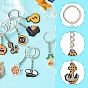 8Pcs 8 Styles Cartoon PVC Pendant Keychain KEYC-FS0001-07-3
