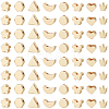 80Pcs 8 Styles Brass Beads KK-BBC0016-73-1