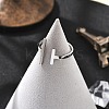 304 Stainless Steel Open Cuff Rings for Women LS-RJEW-S395-02P-1