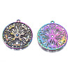 Rainbow Color Alloy Pendants PALLOY-N156-153-NR-3
