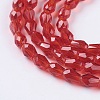Faceted Glass Beads Strands X-GLAA-A036-F15-3