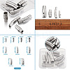 304 Stainless Steel Bayonet Clasps & Magnetic Screw Clasps STAS-YS0001-04P-13