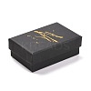 Rectangle Hot Stamping Cardboard Jewelry Packaging Boxes CON-FS0001-08B-1