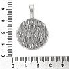 Tibetan Style Alloy Pendant Cabochon Settings TIBEP-20474-AS-LF-3