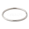 304 Stainless Steel Micro Pave Cubic Zirconia Hinged Bangles for Women BJEW-D408-30P-2