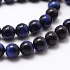 Natural Tiger Eye Bead Strands G-G735-23-6mm-02-3