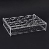 (Defective Closeout Sale: Damaged Corners) Acrylic Multi-Use Colorimetrical Cylinder Tube Display Racks AJEW-XCP0003-05-4