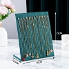 Velvet Necklace Organizer Display Stands for 12 Necklaces PW-WG61009-05-1