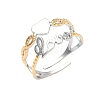304 Stainless Steel Cuff Open Rings RJEW-Z121-02GP-03-4