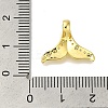 Fishtail Rack Plating Brass Micro Pave Clear Cubic Zirconia Pendnat KK-H485-29G-3