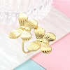 304 Stainless Steel Open Cuff Ring for Women RJEW-B109-05G-03-1