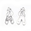 Tibetan Style Alloy Dance Shoes Pendants TIBEP-844-AS-FF-1