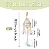 Stainless Steel Cable Chains Pouch Teardrop Pendant Decorations HJEW-TA00370-3