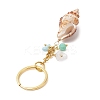 Natural Shell Pendant Keychains KEYC-JKC01094-02-5