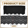 1M Polyester Embroidery Flower Lace Ribbon OCOR-LP0003-49B-2