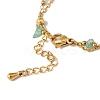 Summer Beach Nuggets Natural Agate(Dyed & Heated) Multi-Strand Bracelets BJEW-P326-07C-G-3