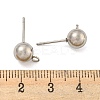 Non-Tarnish 304 Stainless Steel Stud Earring Findings LS-STAS-O004-10E-P-3