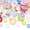 9 Bags 9 Styles Plastic Buttons BUTT-AR0001-35-1