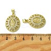 Brass Micro Pave Cubic Zirconia Pendants KK-H472-53J-G-3