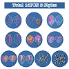 DIY Leaf 201 Stainless Steel Etched Metal Embellishments Dangle Earring Jewelry Making Kits DIY-FS0007-45-2