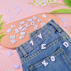36Pcs 2 Sets 2 Styles Letter A~Z & Number 0~9 Polyester Embroidery Sew On Patches Sets PATC-TA0001-55F-5